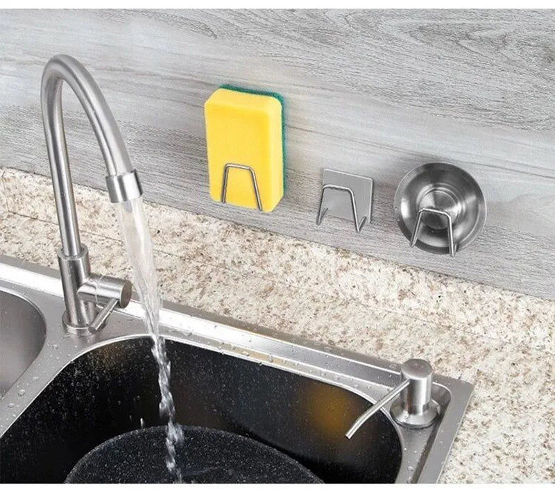 Sink Sponge Holder Self Adhesive Drain Drying Rack