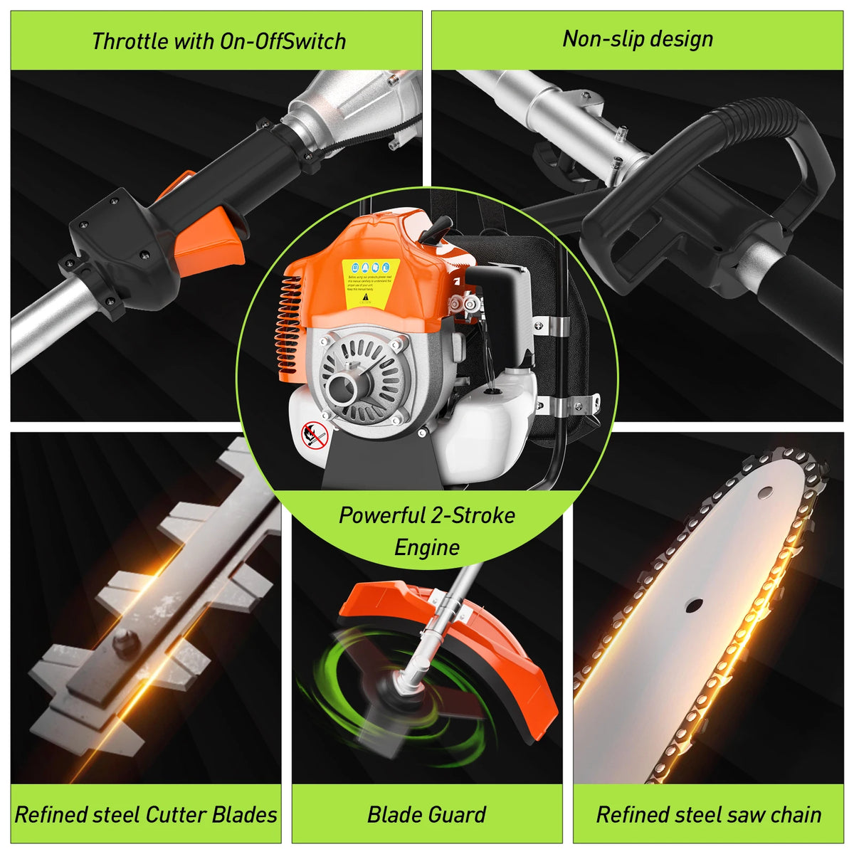52cc In Gas Hedge Trimmer Brush Cutters Weed