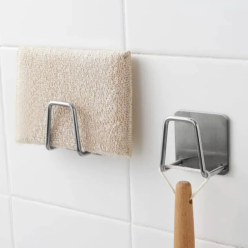 Sink Sponge Holder Self Adhesive Drain Drying Rack