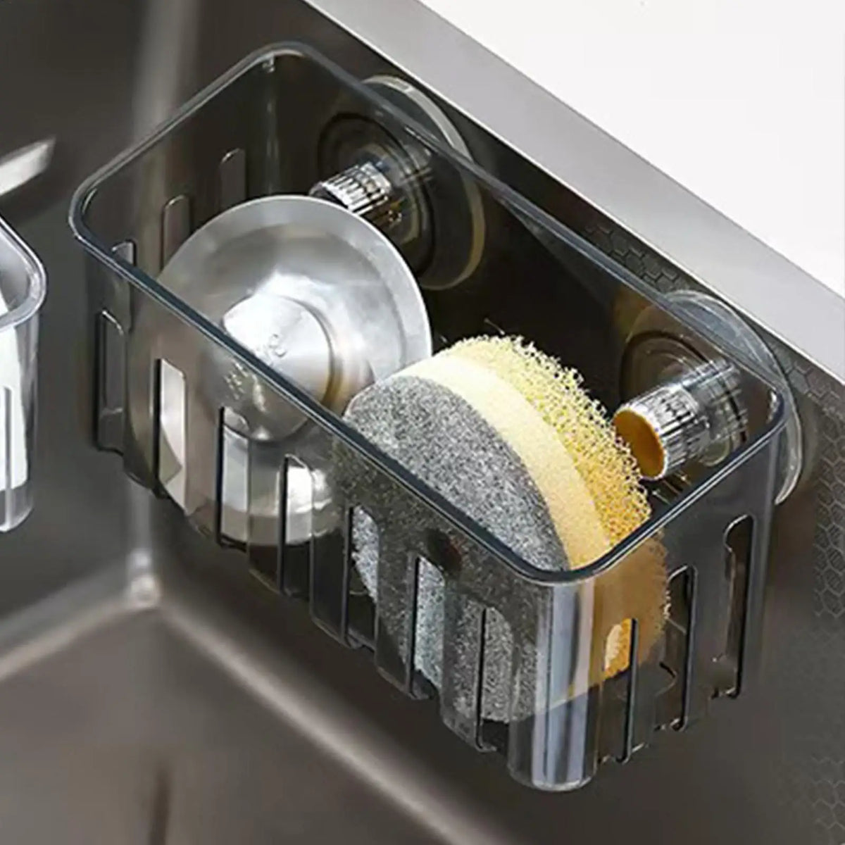 Sink Sponge Holder Suction Cups Storage Rack Suction