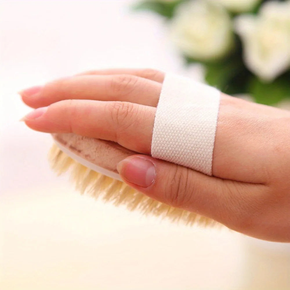 Natural Bristle Body Spa Brush Wet Dry Skin