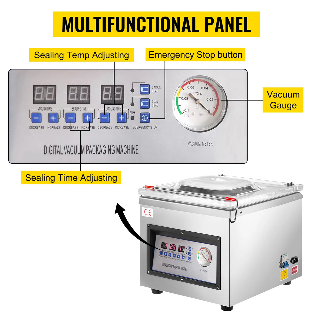 Succebuy Dz-260c Chamber Vacuum Sealer Food Packing Sealing