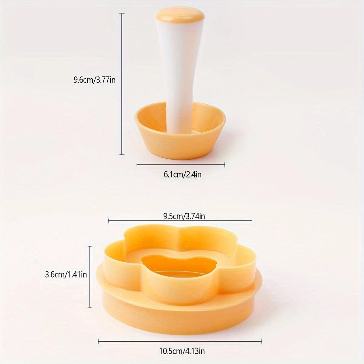 2pcs Flower Pastry Cutter Tart Tamper Unit-Perfect Baking