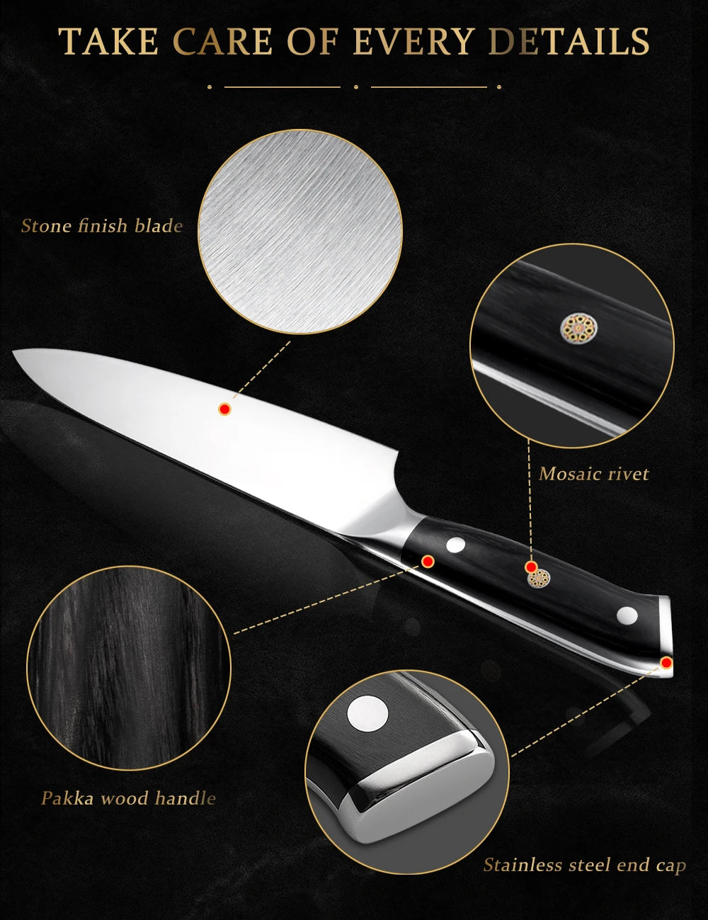Grandsharp Knives Germany 4116 High Carbon Stainless Steel