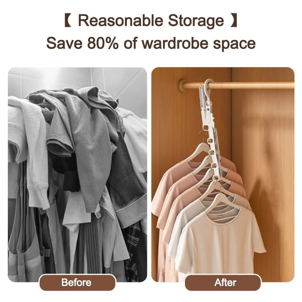 Foldable Clothes Drying Rack Five-Hole Angle Adjustable Clothes