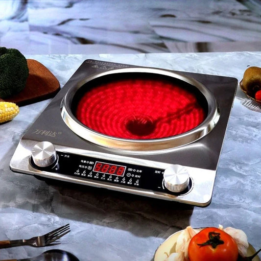 High-Power Electric Ceramic Stove 5000w Concave Flat Pot