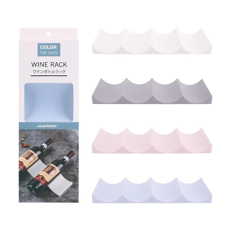 1pc Stackable Wine Rack Bottle Holder Countertop Organizer