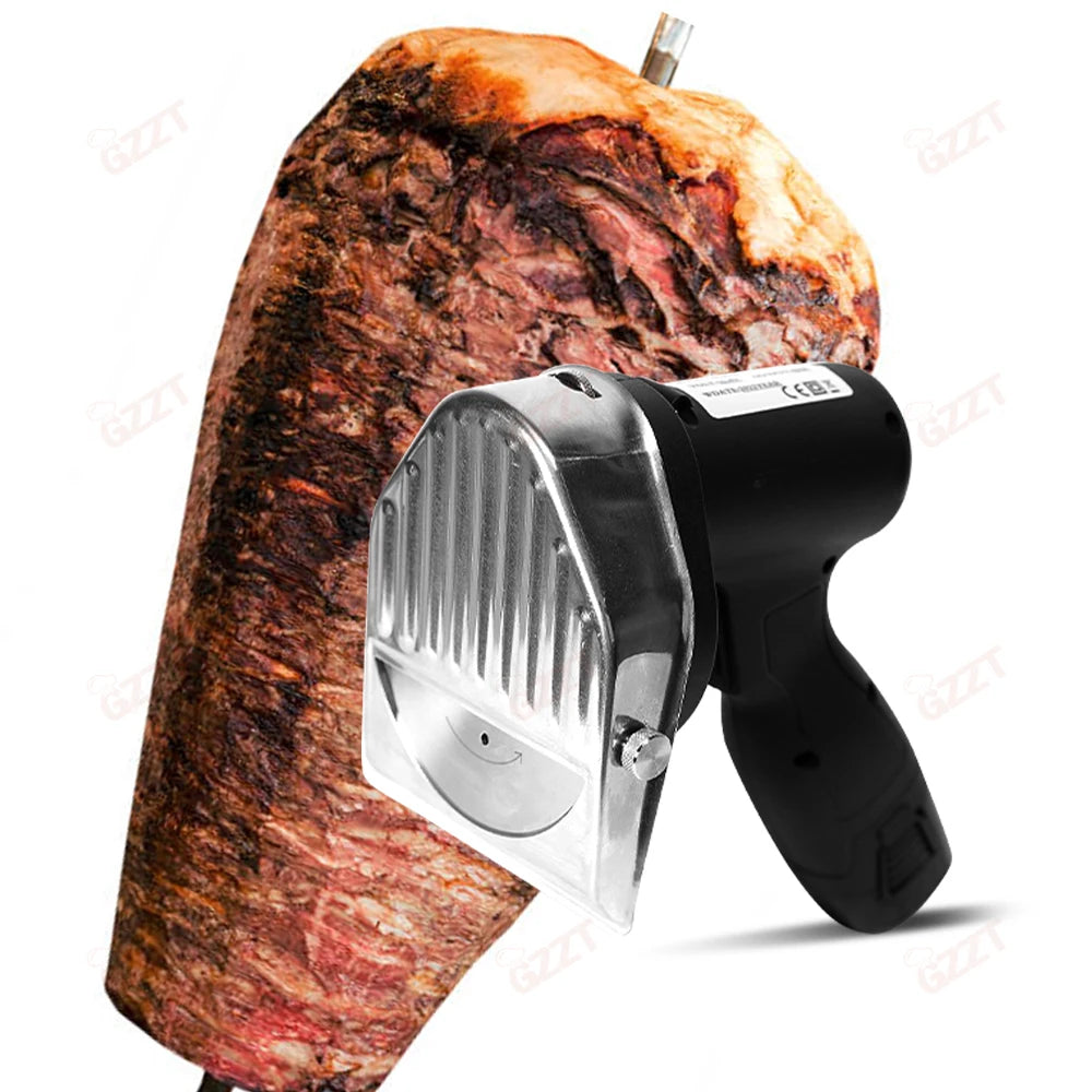 Gzzt Cordless Meat Slicer Battery-Charged Handheld Roast Meat
