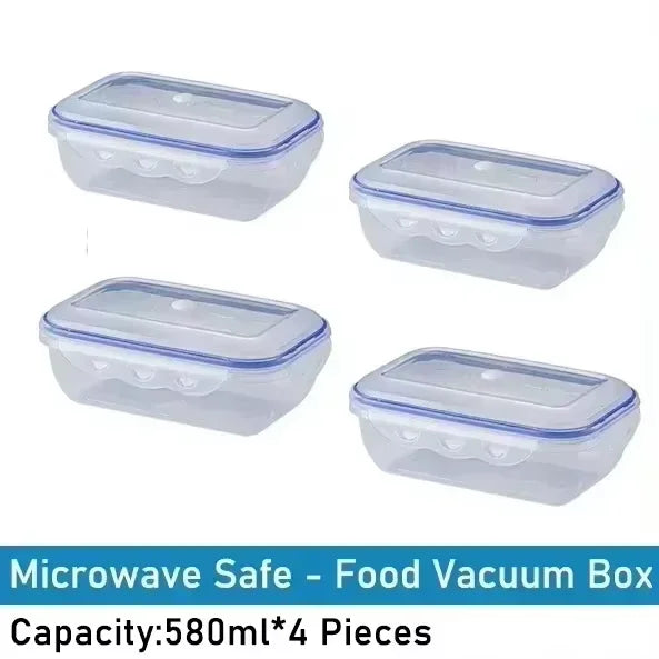 Vacuum Food Storage Box Transparent Storage Container Fridge