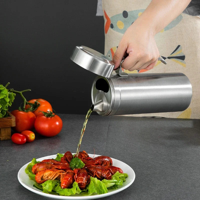 Stainless Steel Leak-Proof Oil Filter Strainer Soy Vinegar