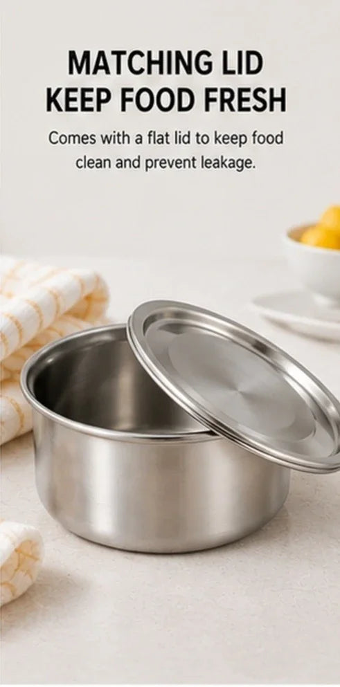 304 Stainless Steel Ramekin Lid Steamed Egg Baby