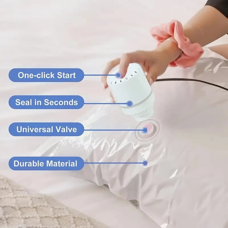 Compressed Bag Electric Pump Travel Vacuum Bag Pump
