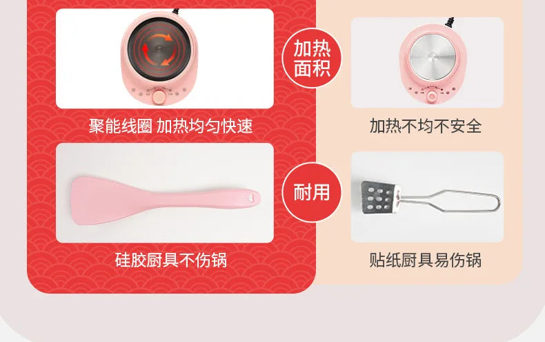 Mini Kitchenette Real Cooking Full Of Cooking Utensils