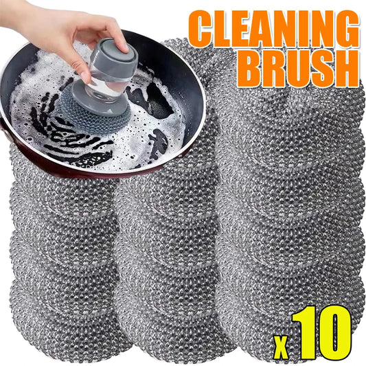13/5/10 Pack Stainless Steel Scrubber Scrubbing Scouring Pad