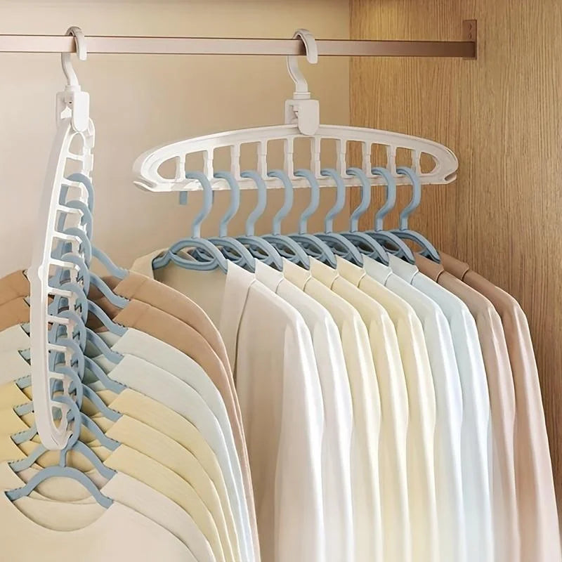 1/2pcs Space Saving Multi-Hole Clothes Hanger Dorm