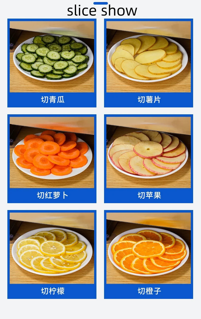 Commercial Vegetable Fruit Multi-Function Slicer Electric