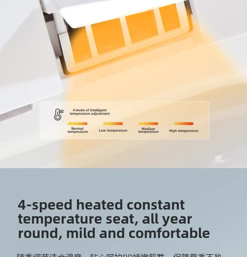 Hotel Smart Toilet Seat Cover Heating Ventilation Women