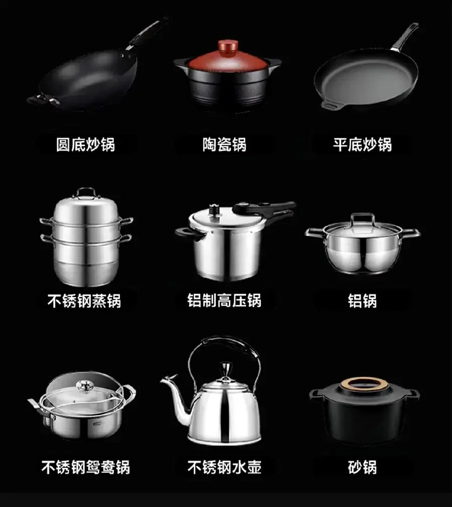 High-Power Electric Ceramic Stove 5000w Concave Flat Pot