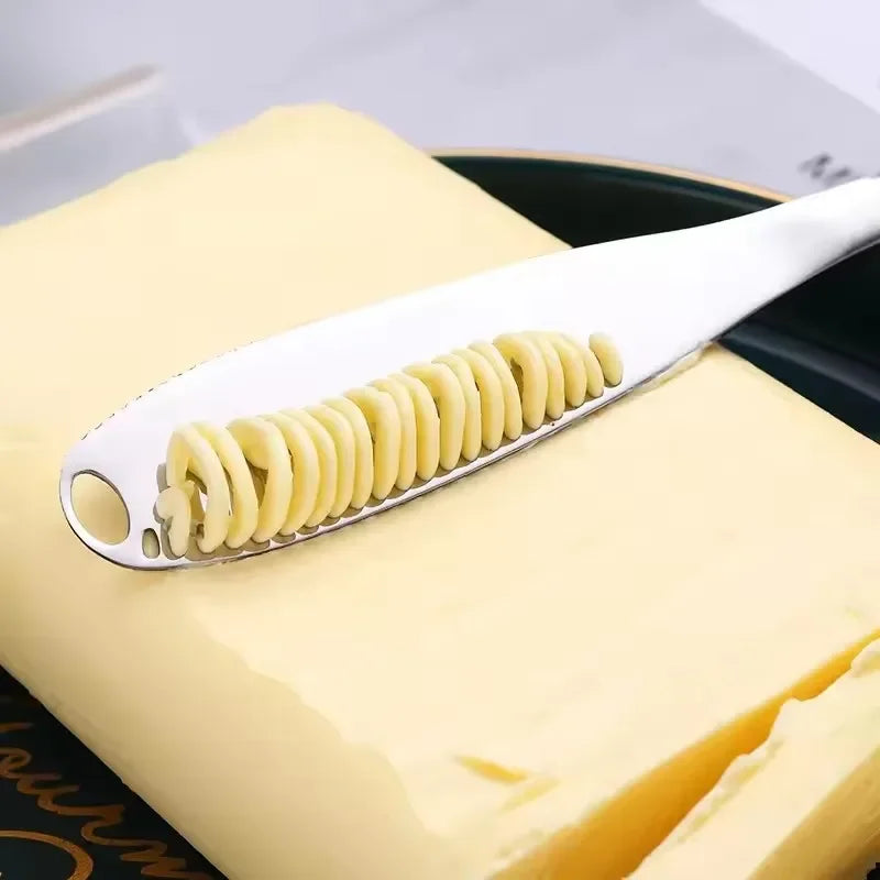Butter Knife Holes Cheese Dessert Knife Stainless Steel