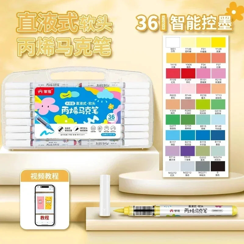 84/12 Colors Direct-Liquid Acrylic Marker Pen Waterproof Pen