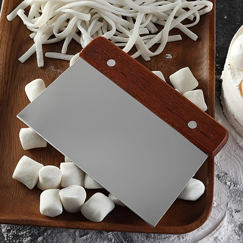 1pc Stainless Steel Scraper Vegetable Chopper Dough Cutter