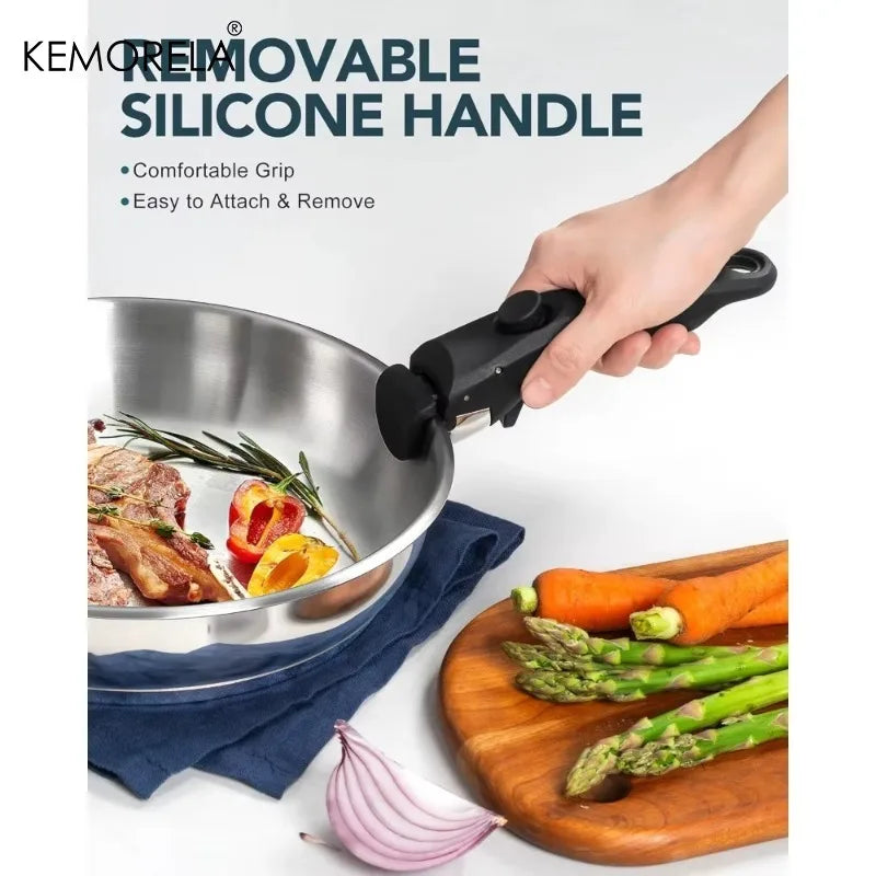 Kemorela 316 Stainless Steel Frying Pan Cooking Pans