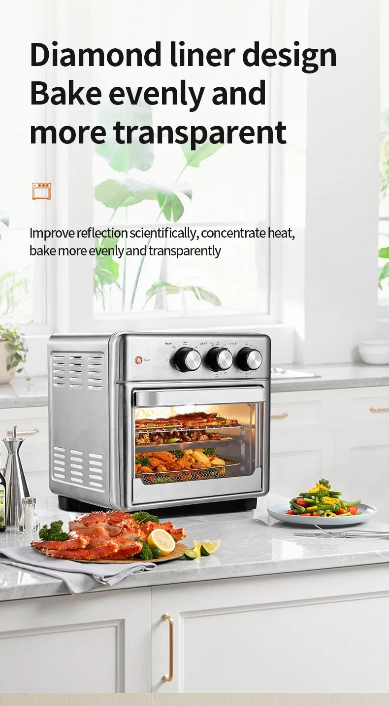 Smart Air Fryer Oven 26l 13l Large Capacity