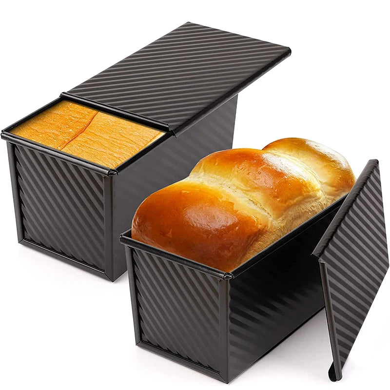 Lmetjma Pullman Loaf Pan Lid Lb Non-Stick Bread