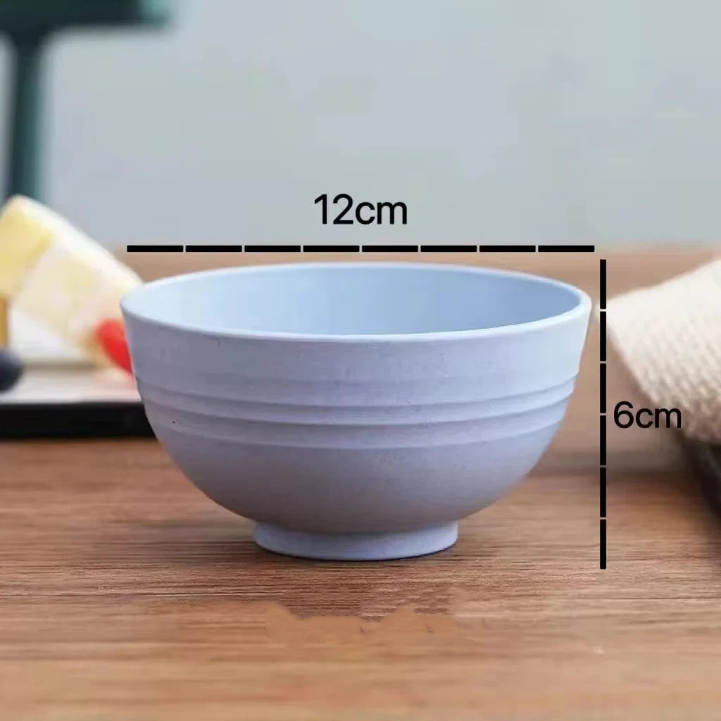 Children Bowl Sustainable Wheat Straw Tableware Kids Family