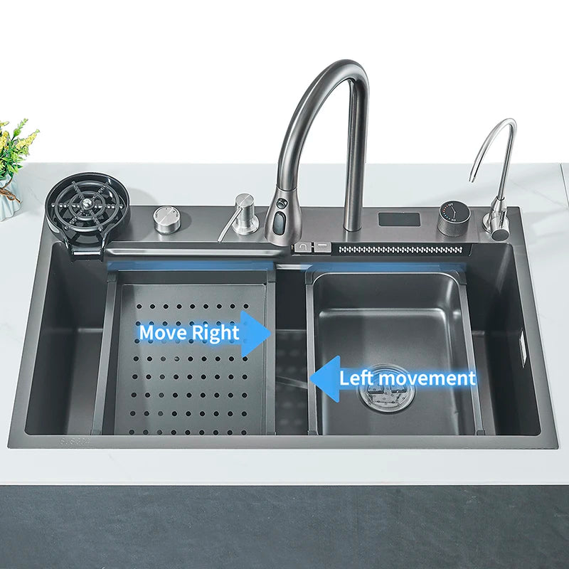 Shinesia 304 Stainless Steel Sink Digital Display Large