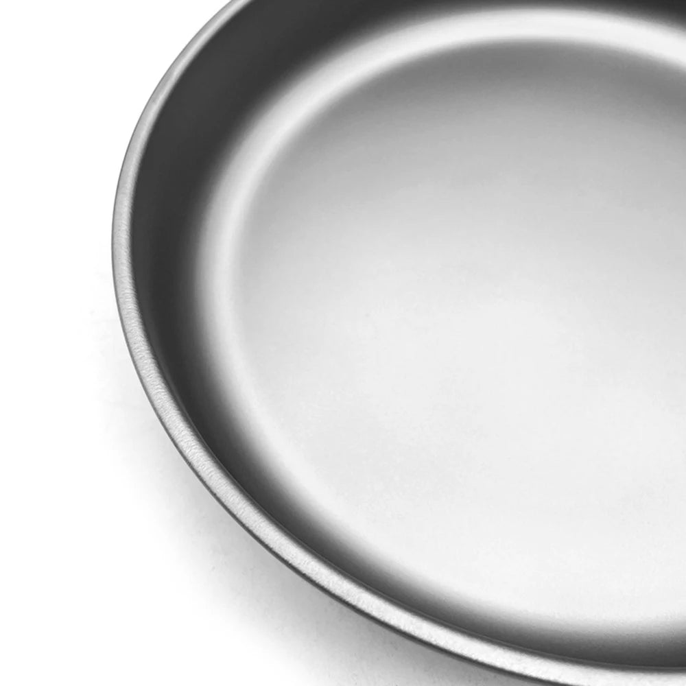 Tomshoo 1000/1500ml Lightweight Titanium Frying Pan Dinner Fruit