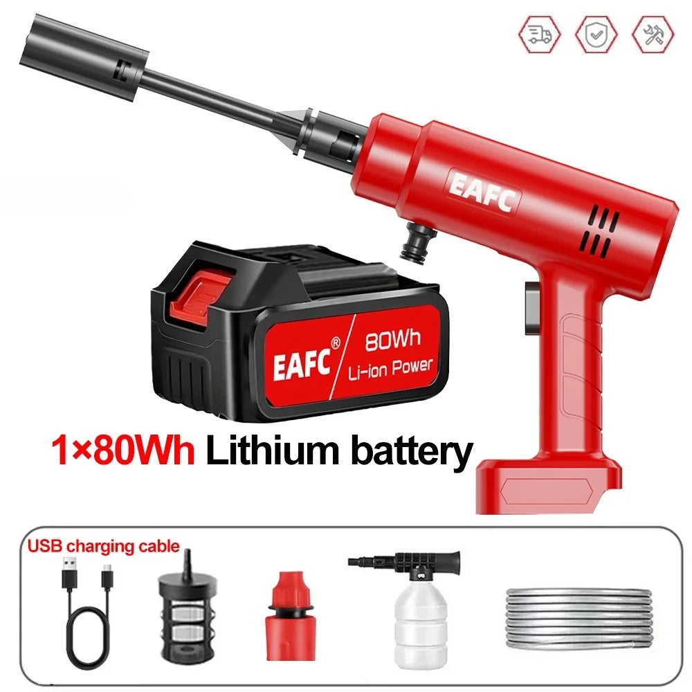 Eafc Cordless High Pressure Cleaning Car Washer 100bar