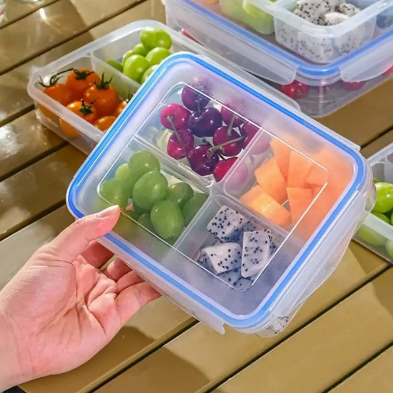Reusable Plastic Food Storage Containers Airtight Lids