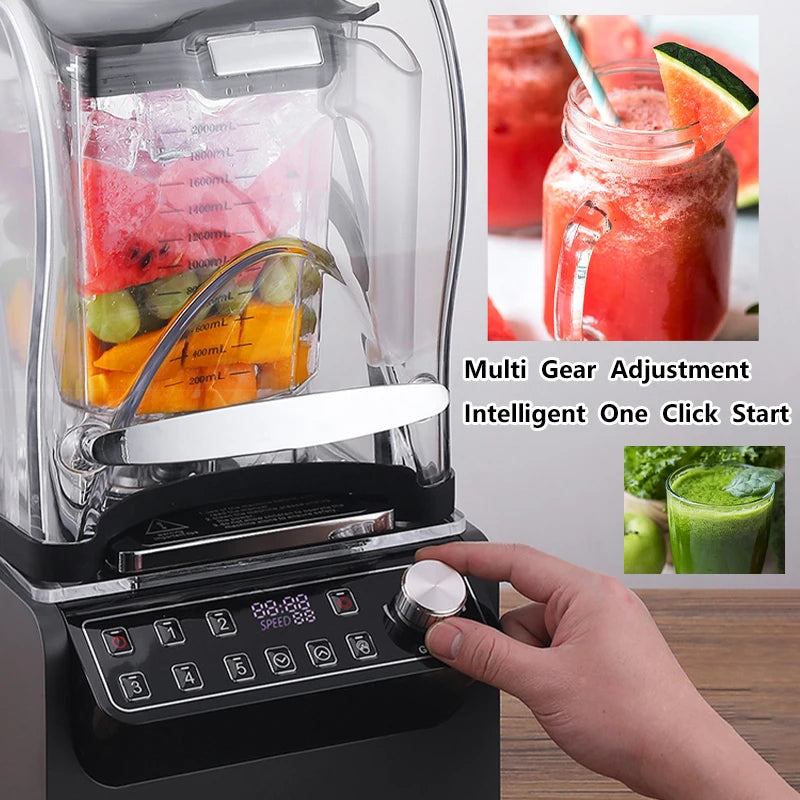 1800w Heavy Duty Commercial Grade Blender Mixer Juicer