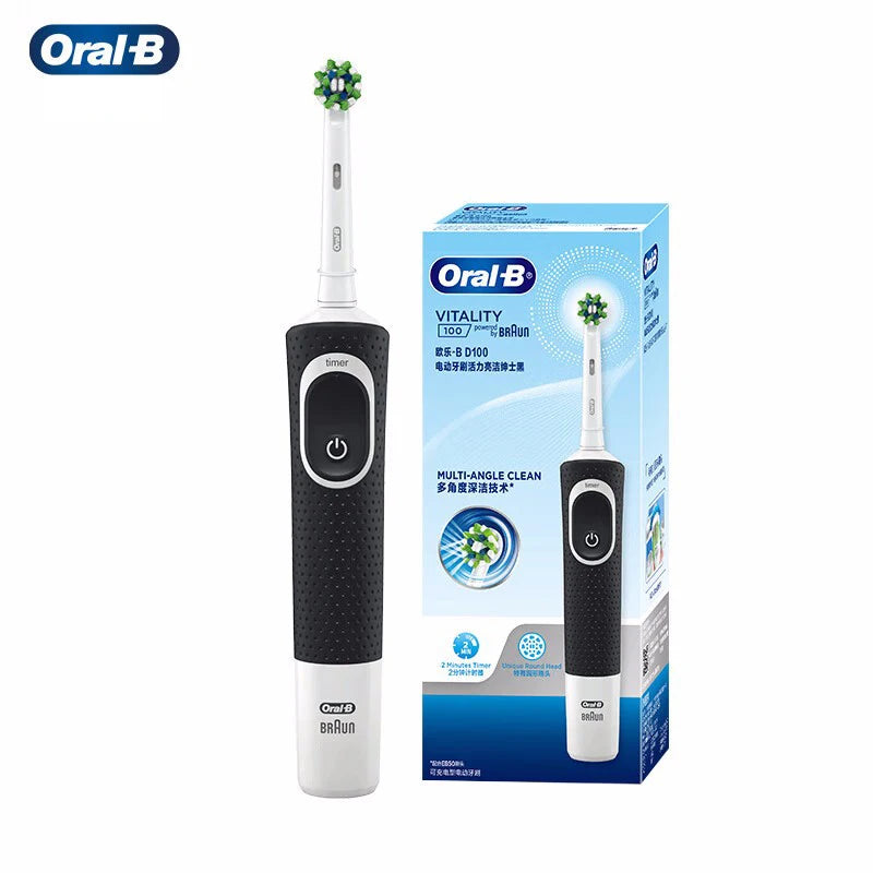 Oral D100 Electronic Toothbrush Adult Rechargeable Cross Action