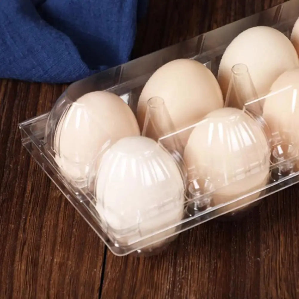 50pcs Egg Holder Plastic Cartons 12 Count Reusable
