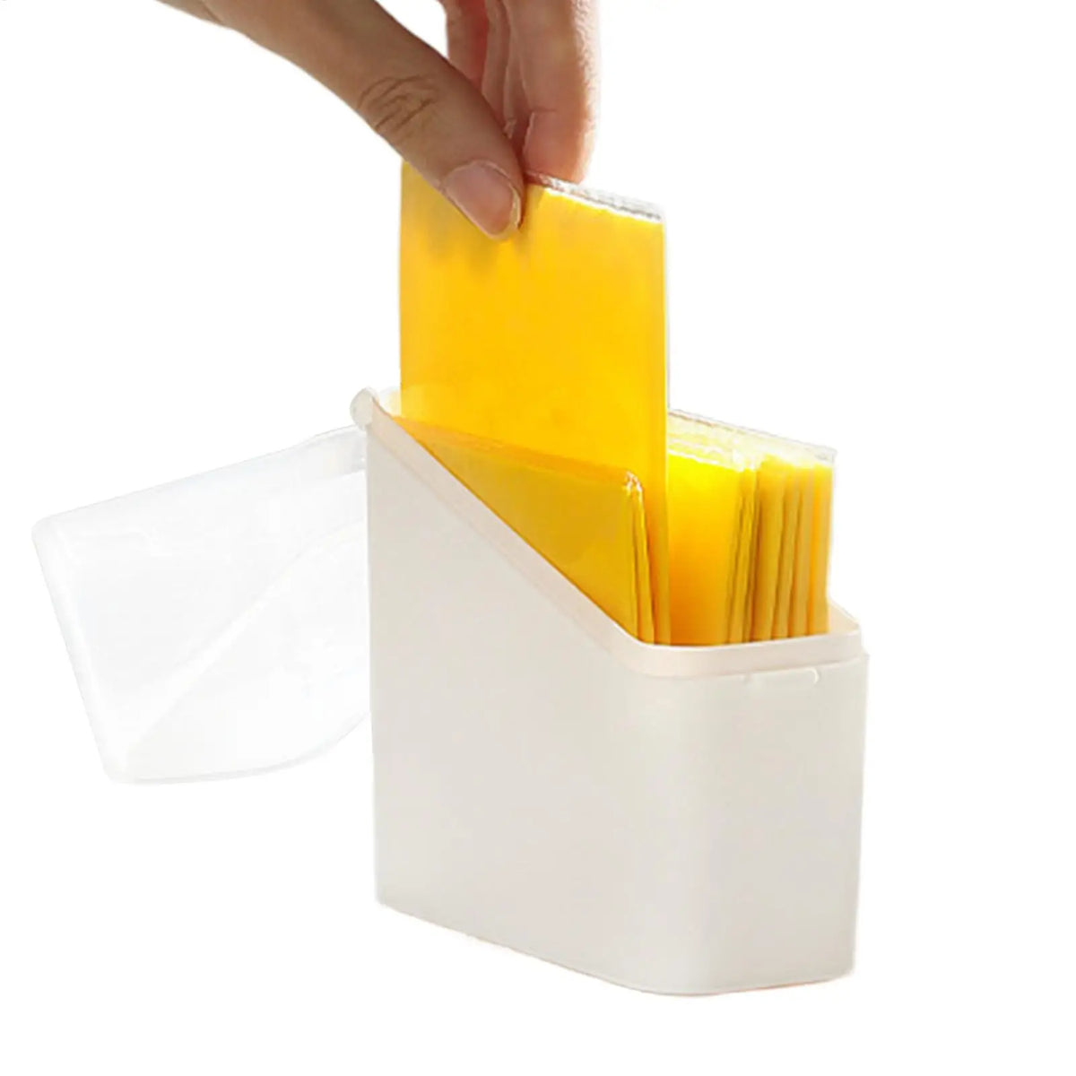Lid Sliced Cheese Container Mini Storage Box Swabs