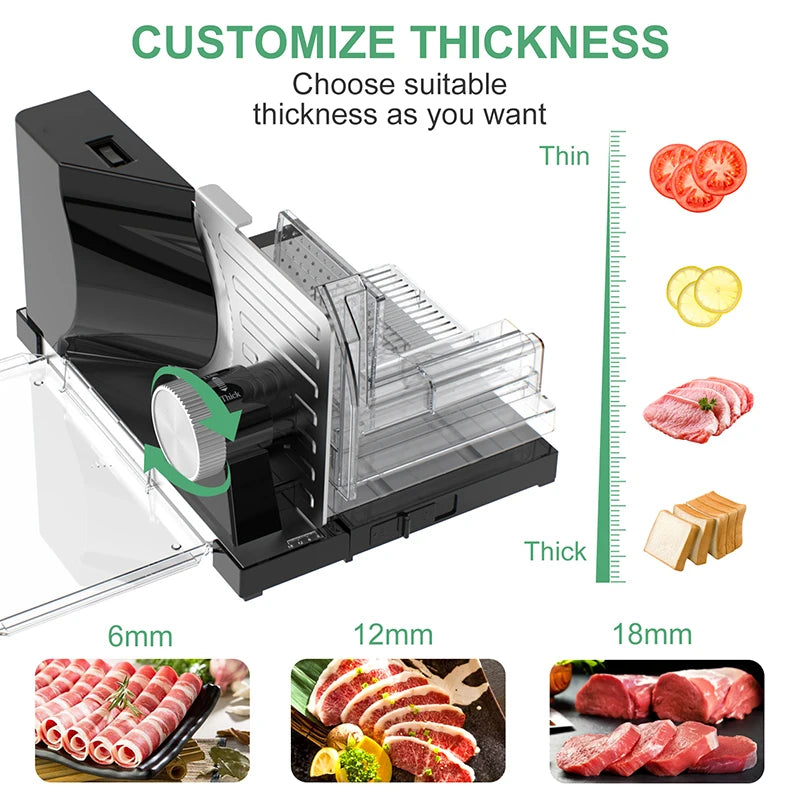 Appliances Meat Slicer Removable Blades Electric Food Slicer