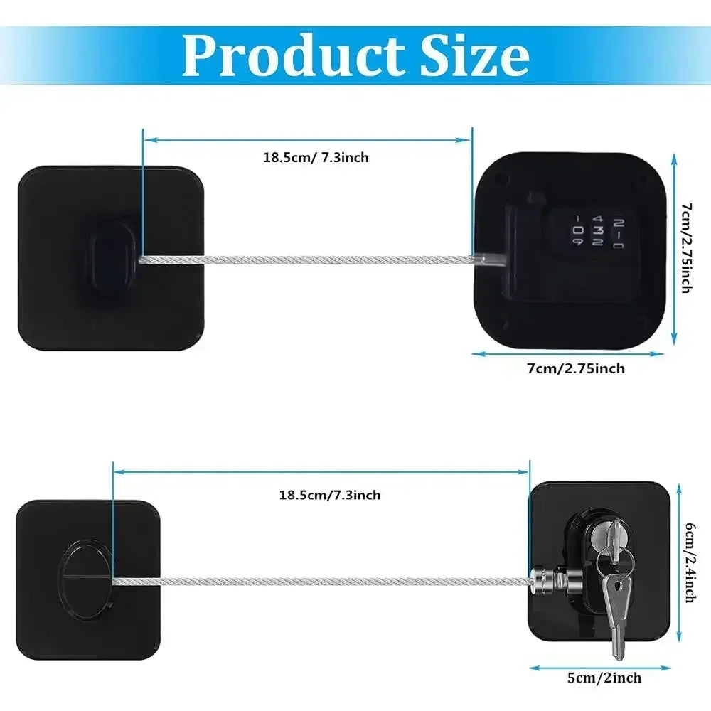 Refrigerator Door Lock Child Proof Fridge Door Lock