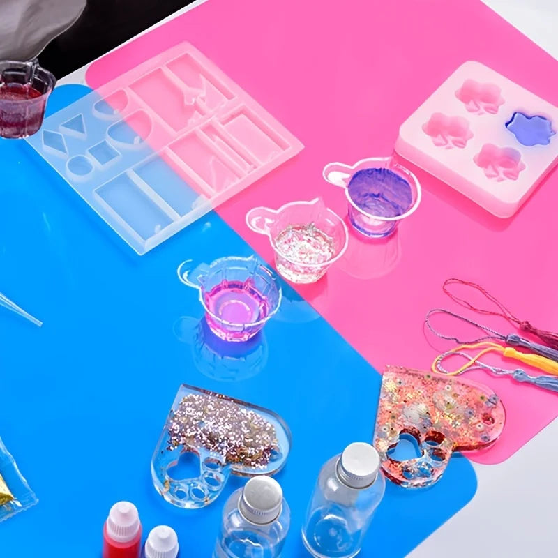 2pcs Large Silicone Sheet Crafts Jewelry Casting Mould