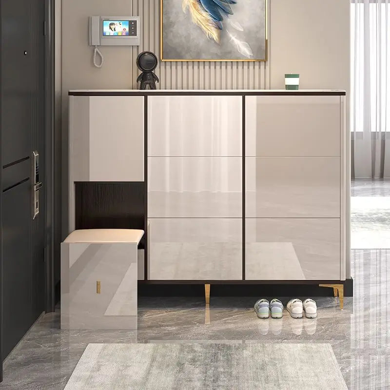 Luxury Ultra-Thin Shoe Cabinet Organizer Storage Living Room
