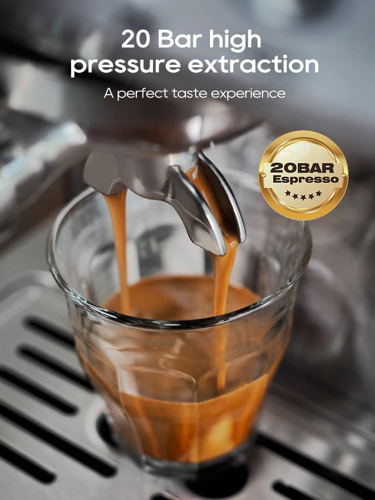 Hibrew H10a Black Espresso Machine Temperature Volume Pre