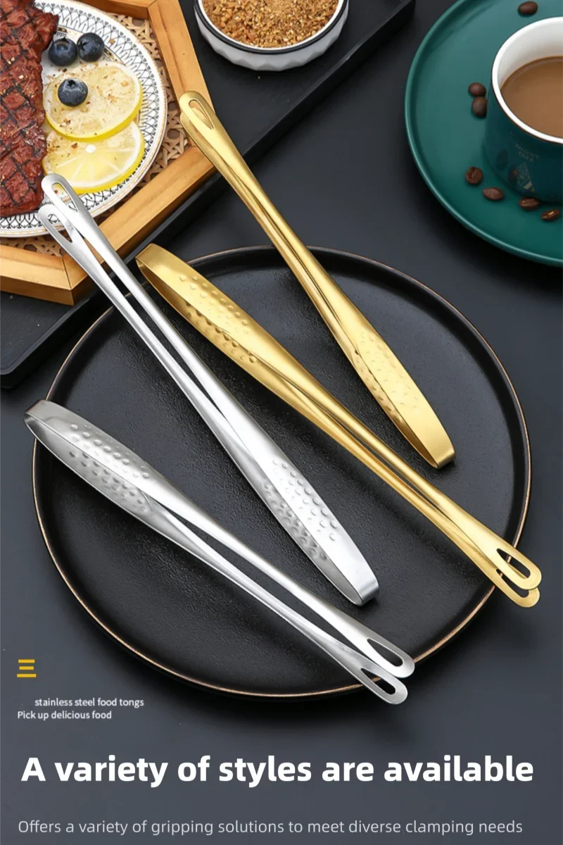 Tongs Barbecue Grill Tongs Steel Cooking Tweezers Chef