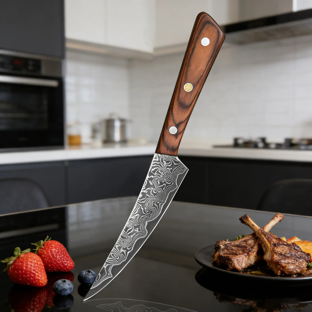 1/2/3/4pcs 67 Layer Damascus Steel Knife Fruit Vegetable