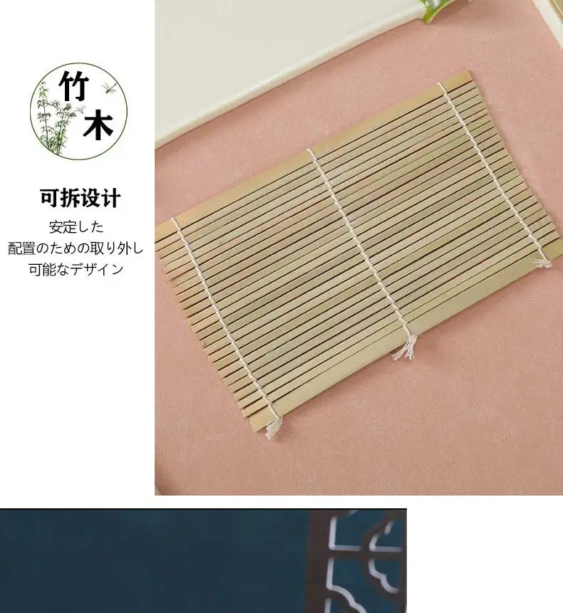 Japanese Dish Pot Dish Creative Tableware Bamboo Curtain