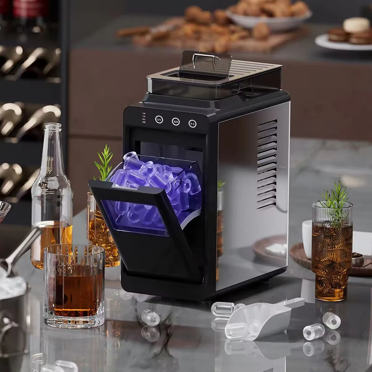 15kg Automatic Ice Maker Machine Compact Mini Dorm/Office/Home