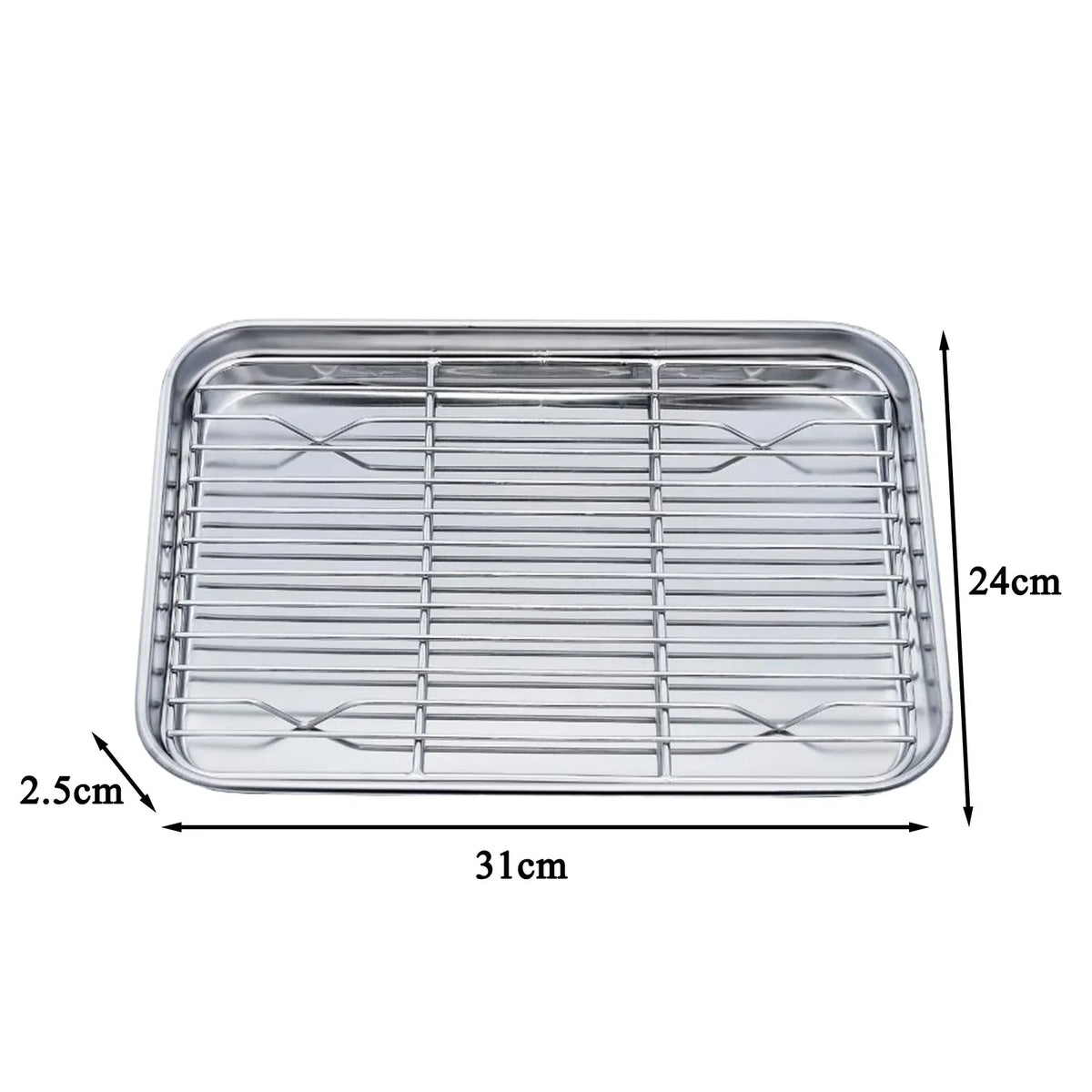 Baking Tray Removable Cooling Rack Stainless Steel Baking