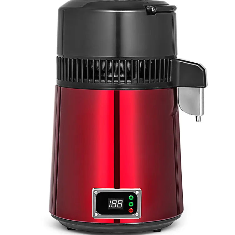 Water Distiller W/ Glass Container 750w 1gal/4l Capacity