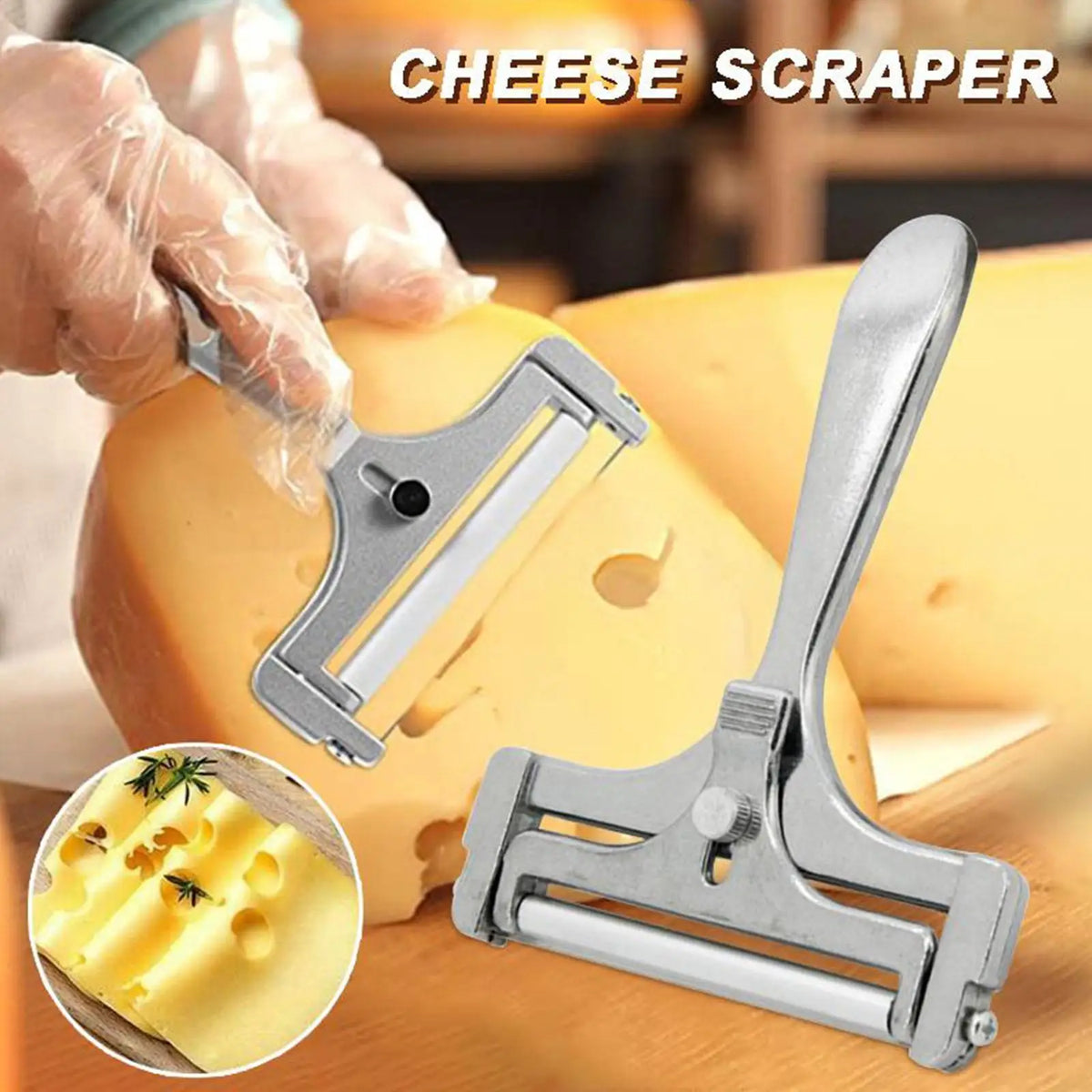 Cheese Slicer Cheese Scraper Adjustablethickness Butter