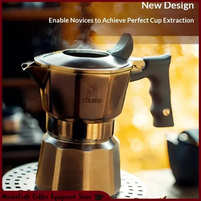 Colbro Moka Pot Stainless Steel Double Valve Triple